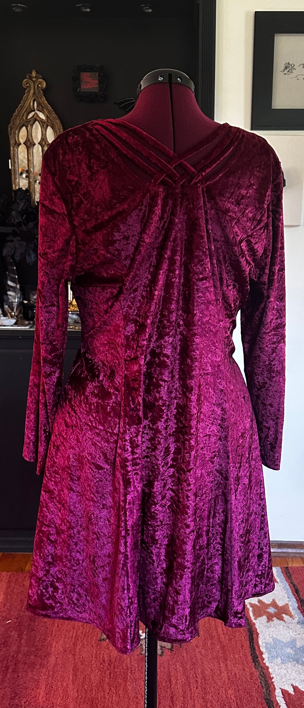 90s Velvet Softgoth Dress 1X-2X