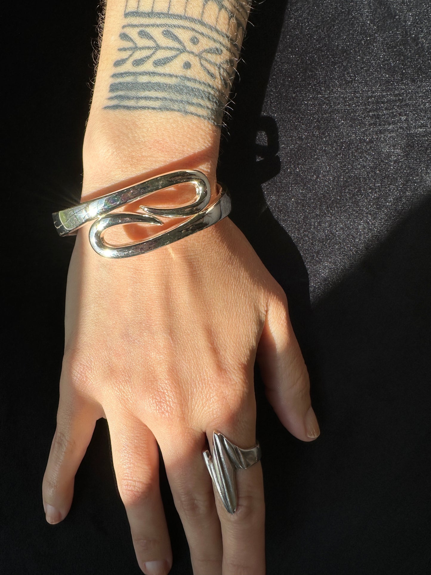 Scroll Bangle Bracelet