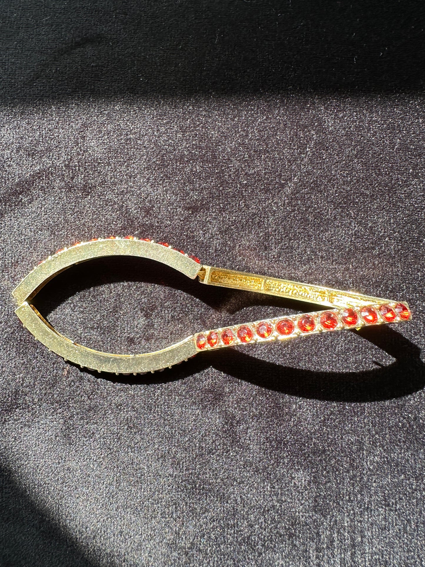Stretch Red Crystal Layering Bracelet