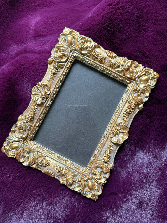 Painted Floral Picture Frame