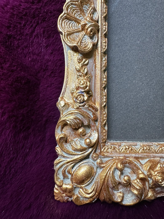 Painted Floral Picture Frame