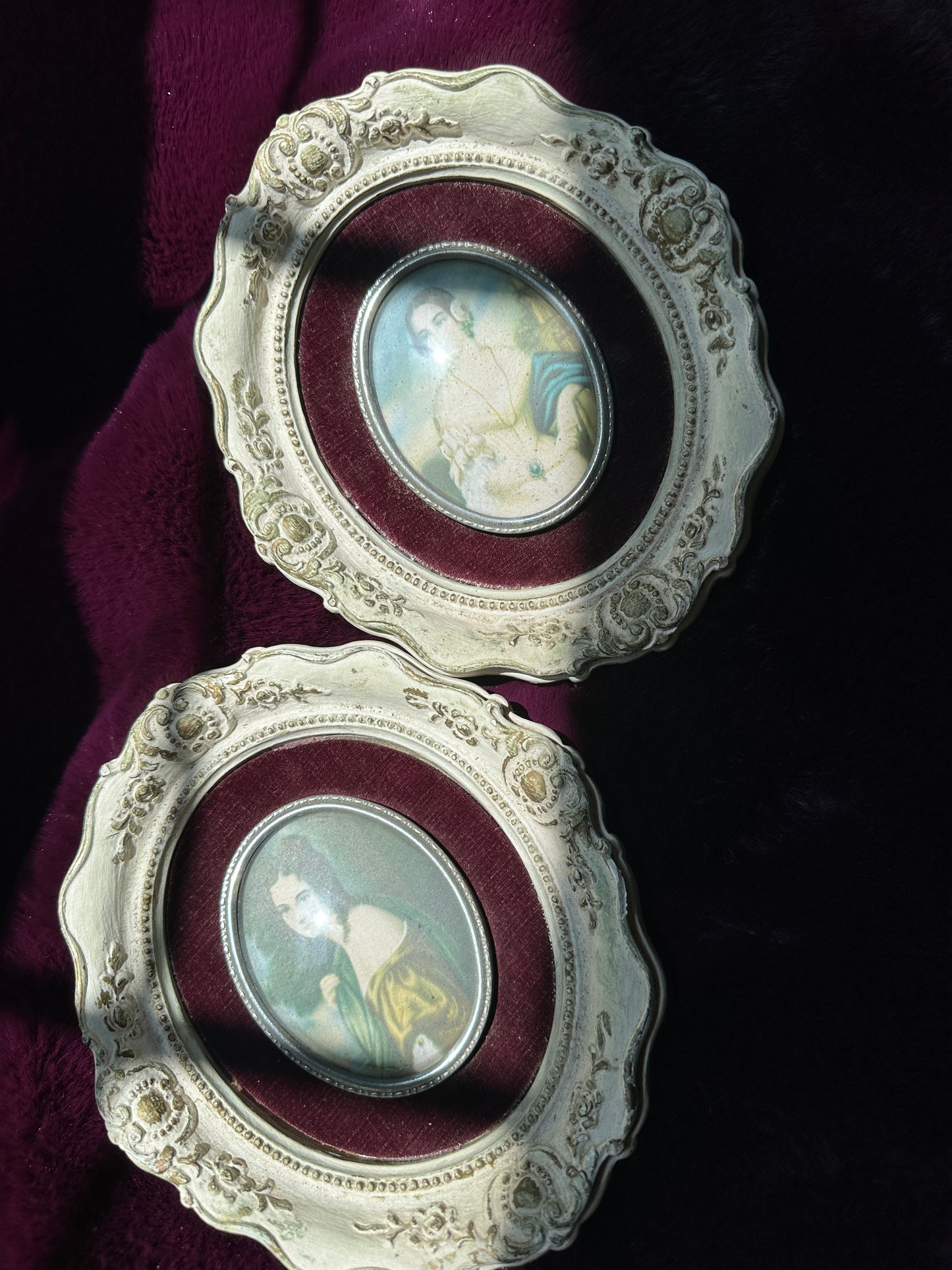 Vintage Victorian Revival Wall Plaques
