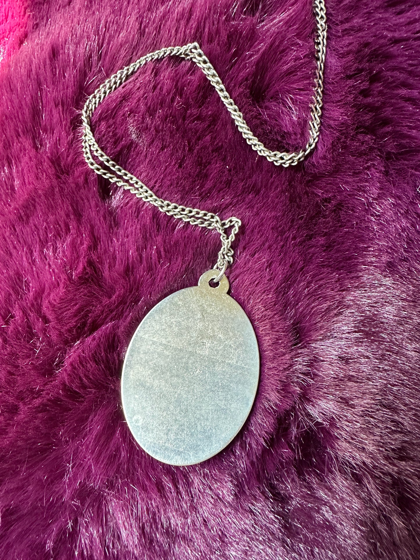 Purple Cameo Necklace