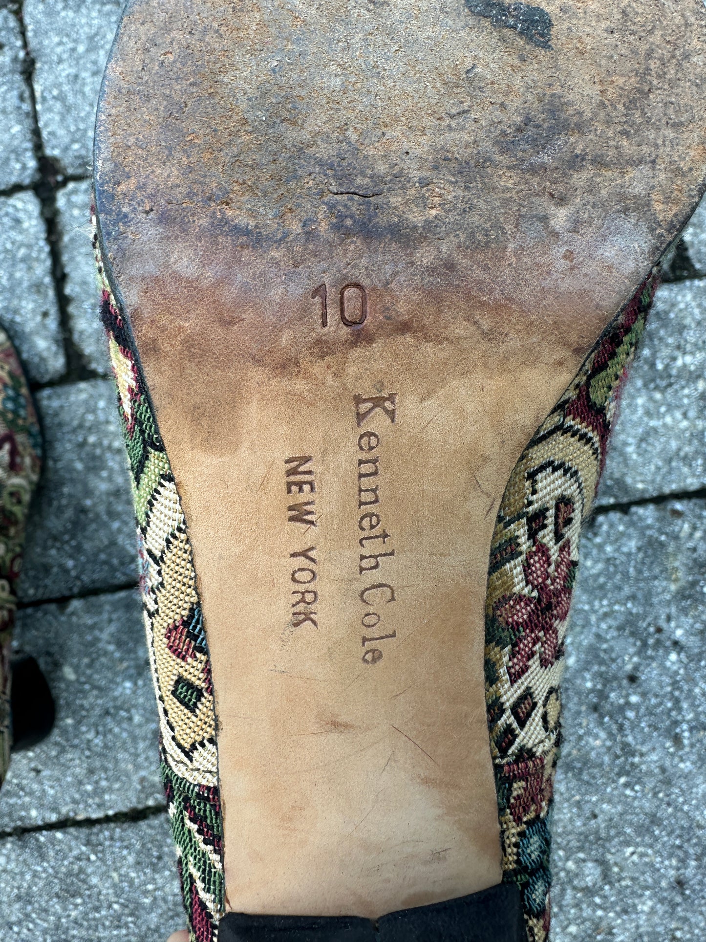 Vintage 90s Kenneth Cole Tapestry Boots