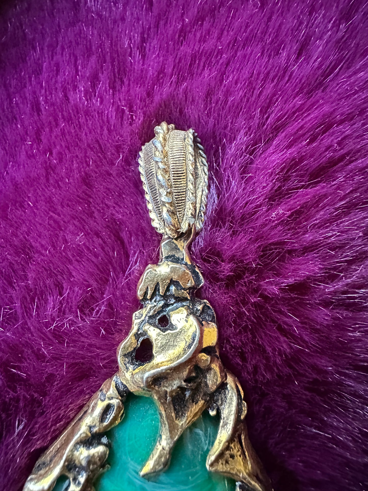 Lucite Love Witch Pendant