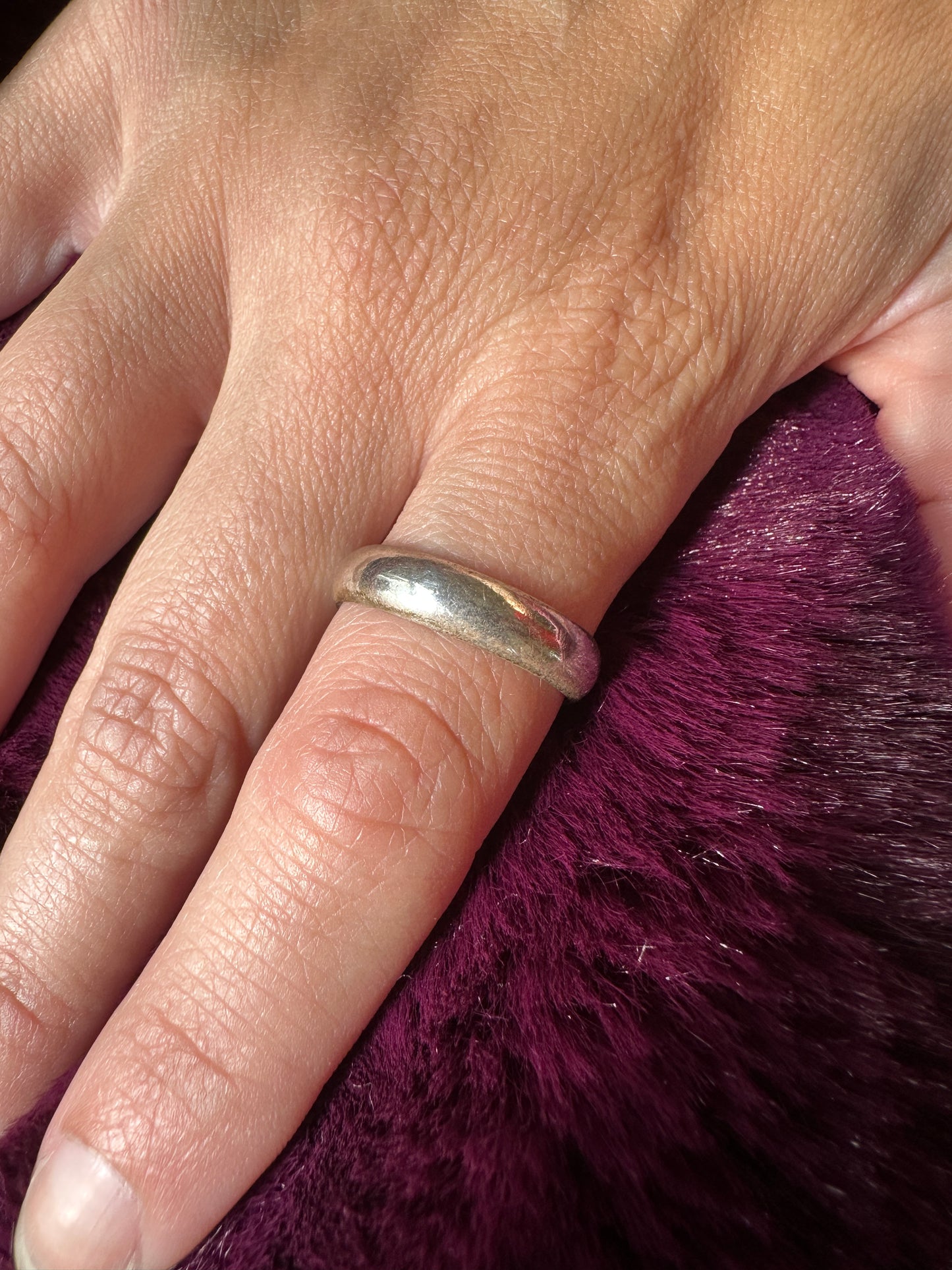 Sterling Silver Band Ring SZ 8.5