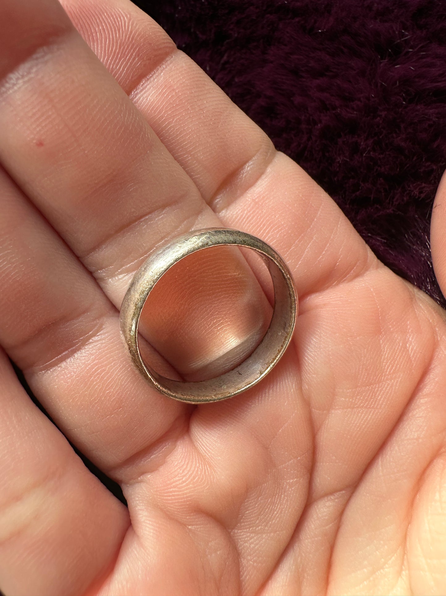 Sterling Silver Band Ring SZ 8.5