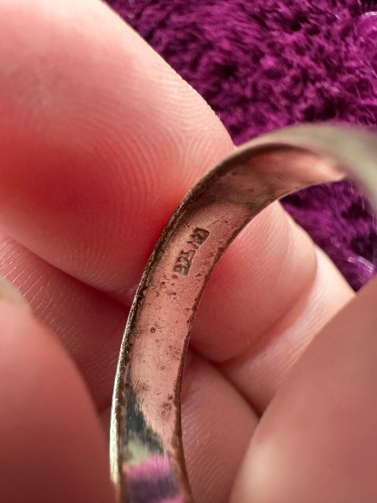 Sterling Silver Band Ring SZ 8.5