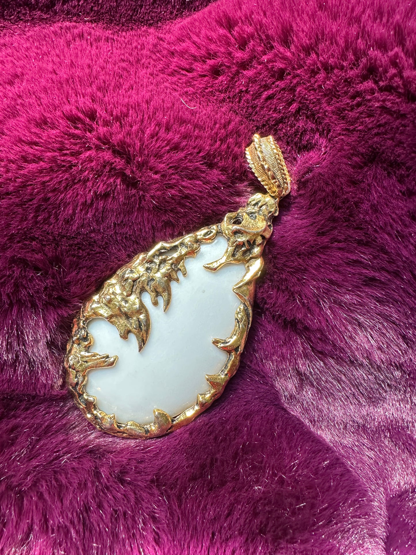 Lucite Love Witch Pendant