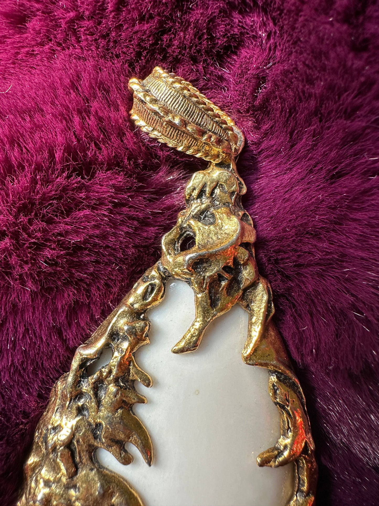 Lucite Love Witch Pendant