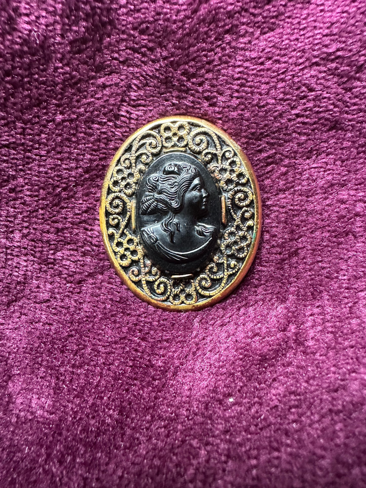 Vintage Mourning Cameo