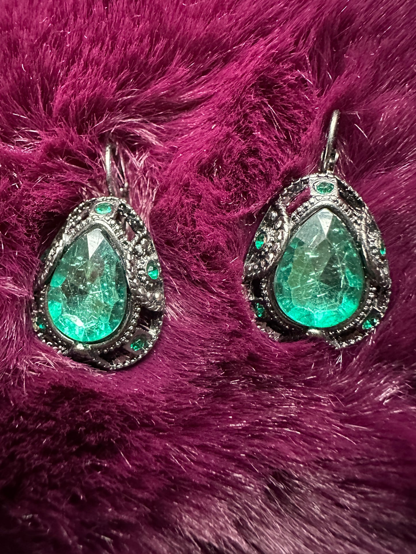 Emerald Teardrop Earrings