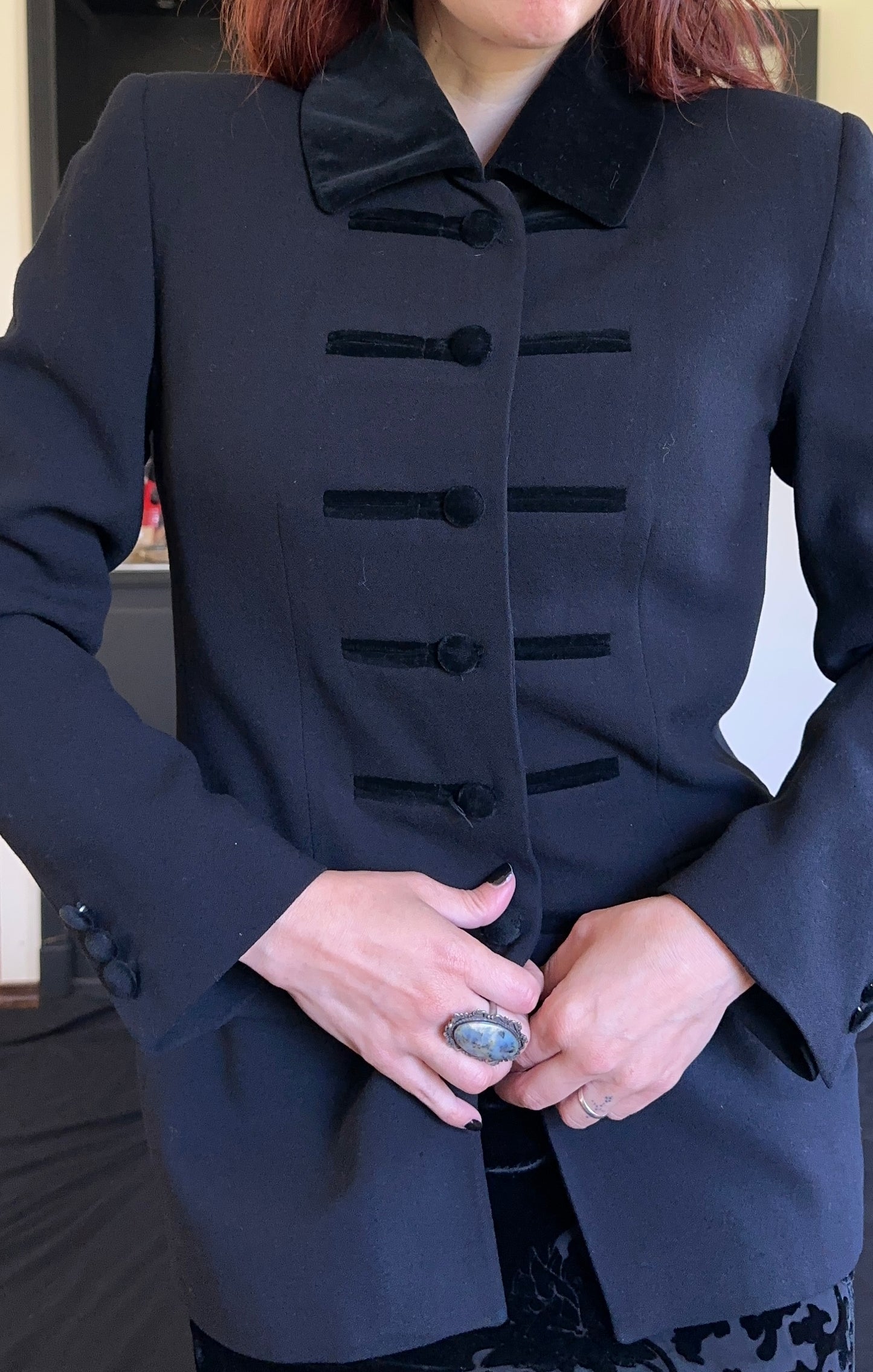 Velvet & Crepe Vampire Blazer