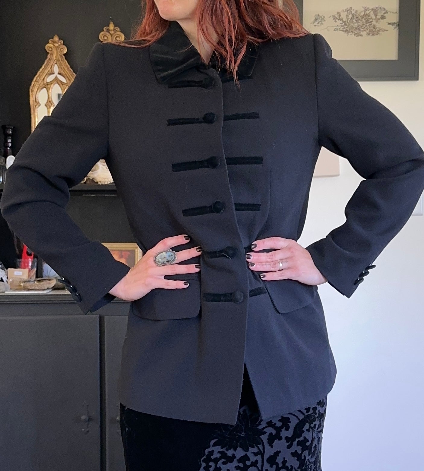 Velvet & Crepe Vampire Blazer