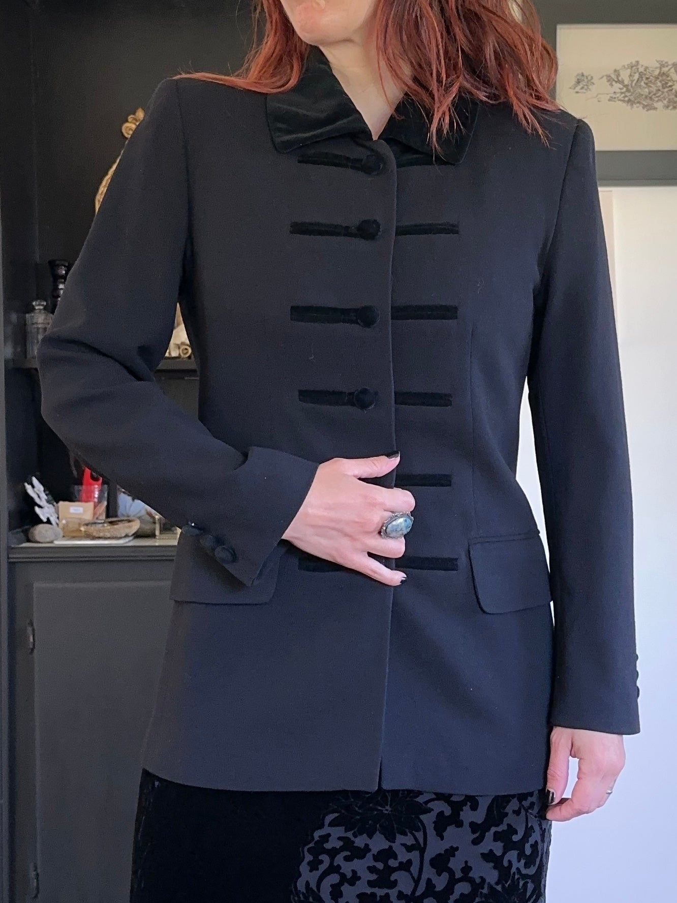 Velvet & Crepe Vampire Blazer