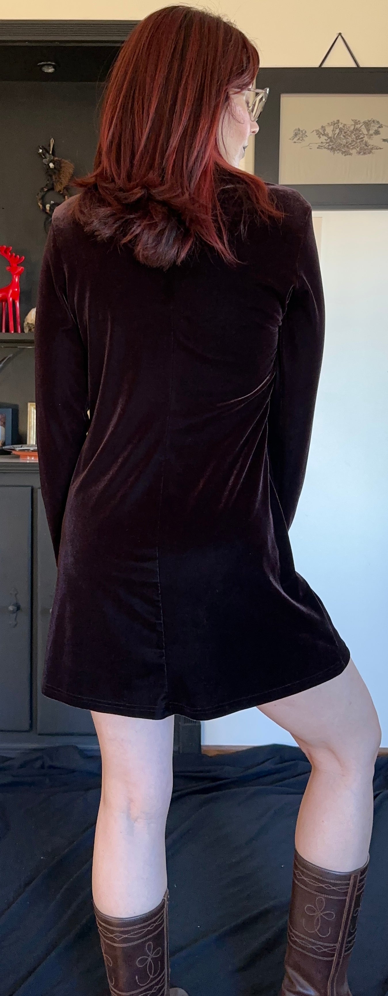 Velvet Mini Dress M
