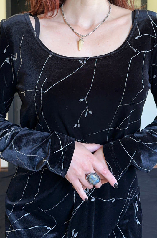 Velvet 90s Maxi Dress