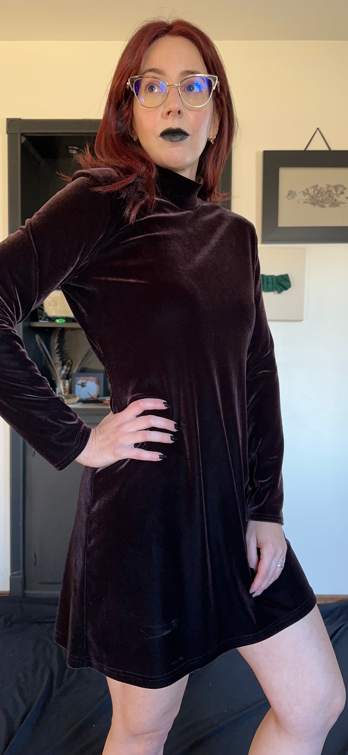 Velvet Mini Dress M