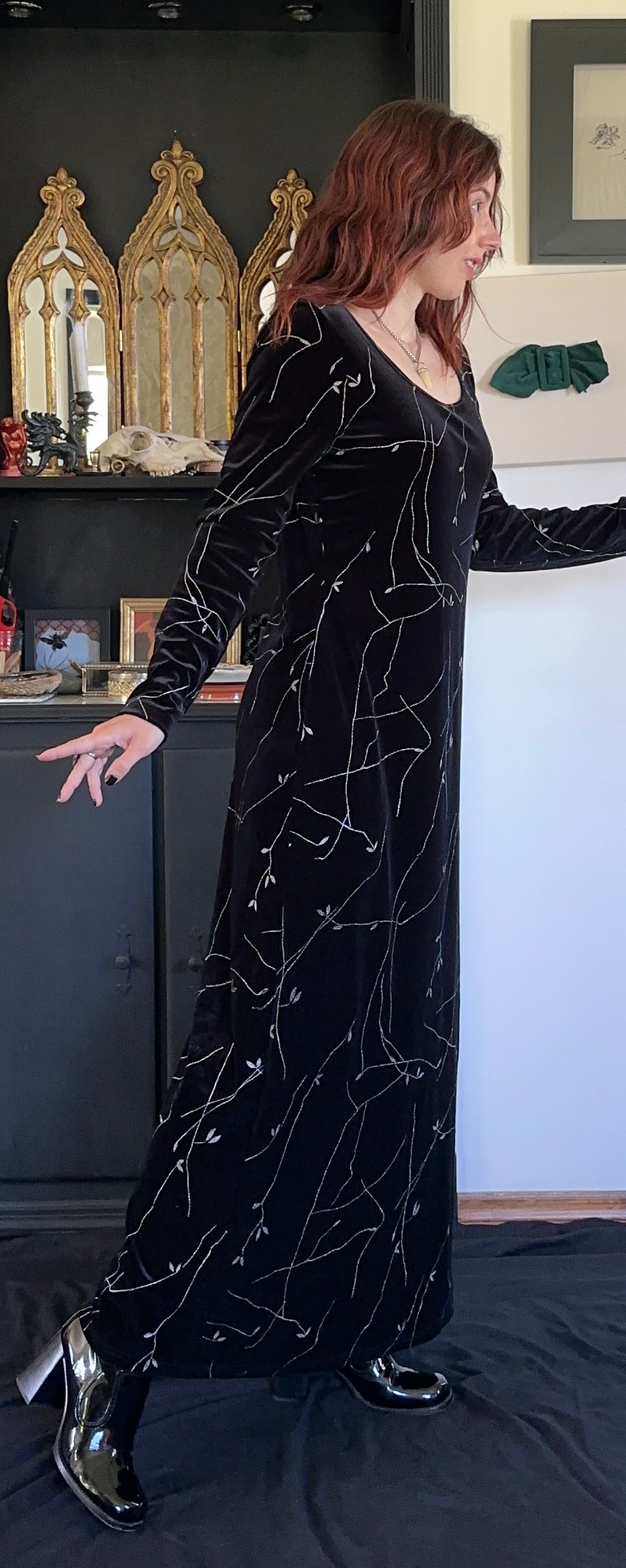 Velvet 90s Maxi Dress