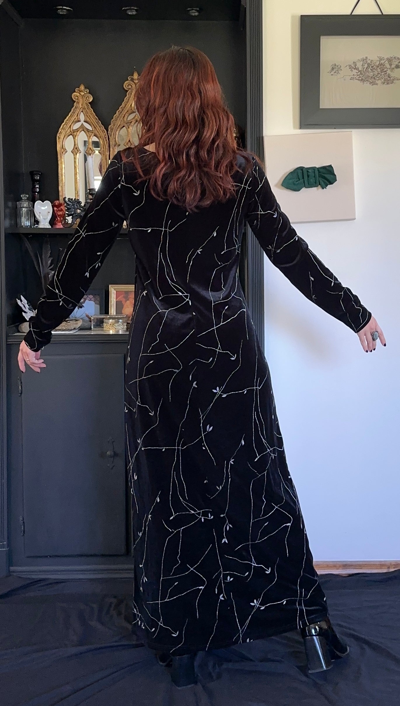 Velvet 90s Maxi Dress
