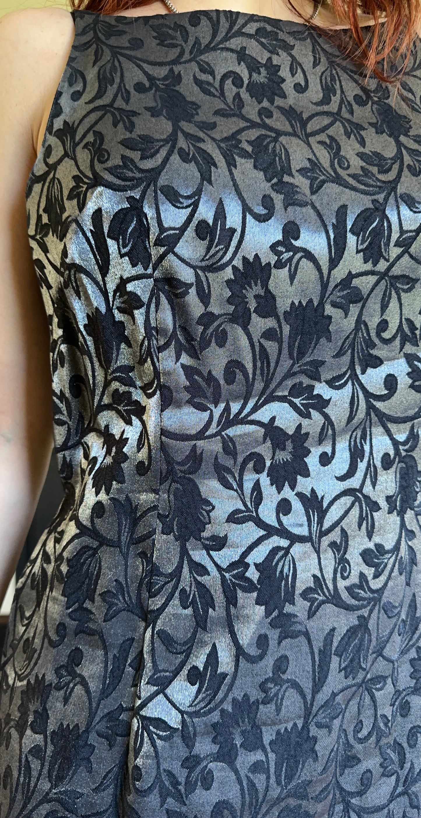 90s Metallic Sheath Dress