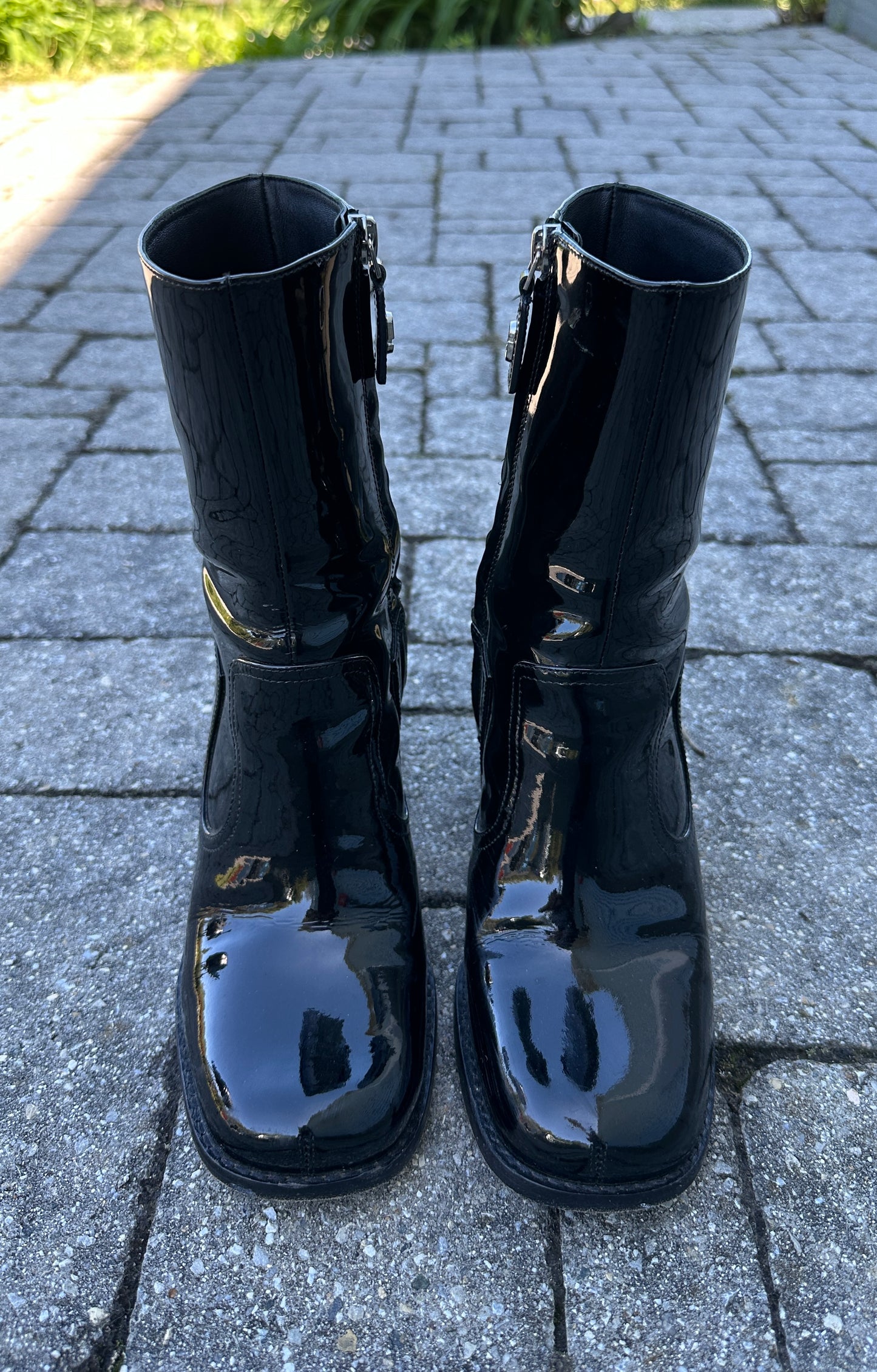 Marc Jacobs Patent Leather Booties SZ 8 - 8.5