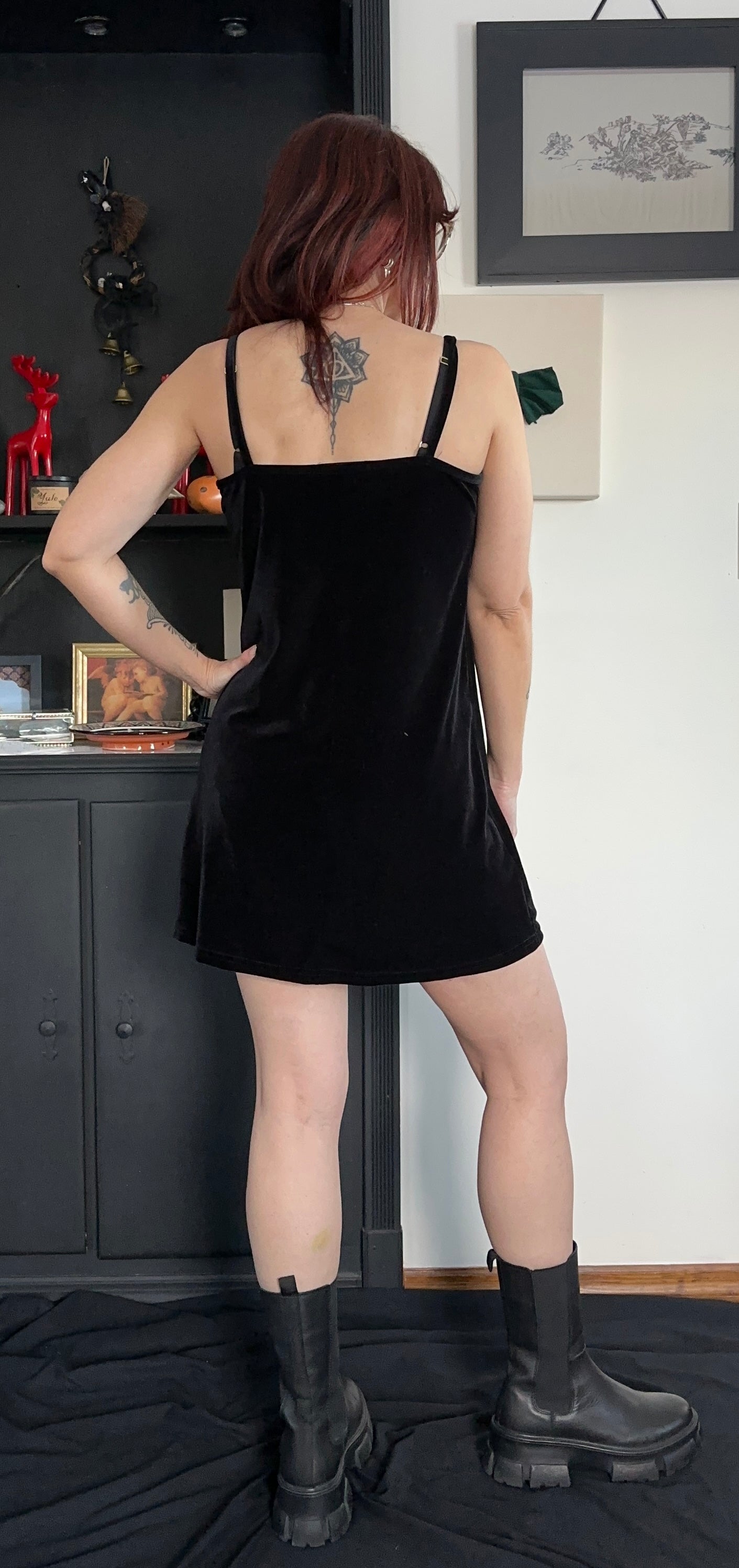 Velvet Slip Dress S