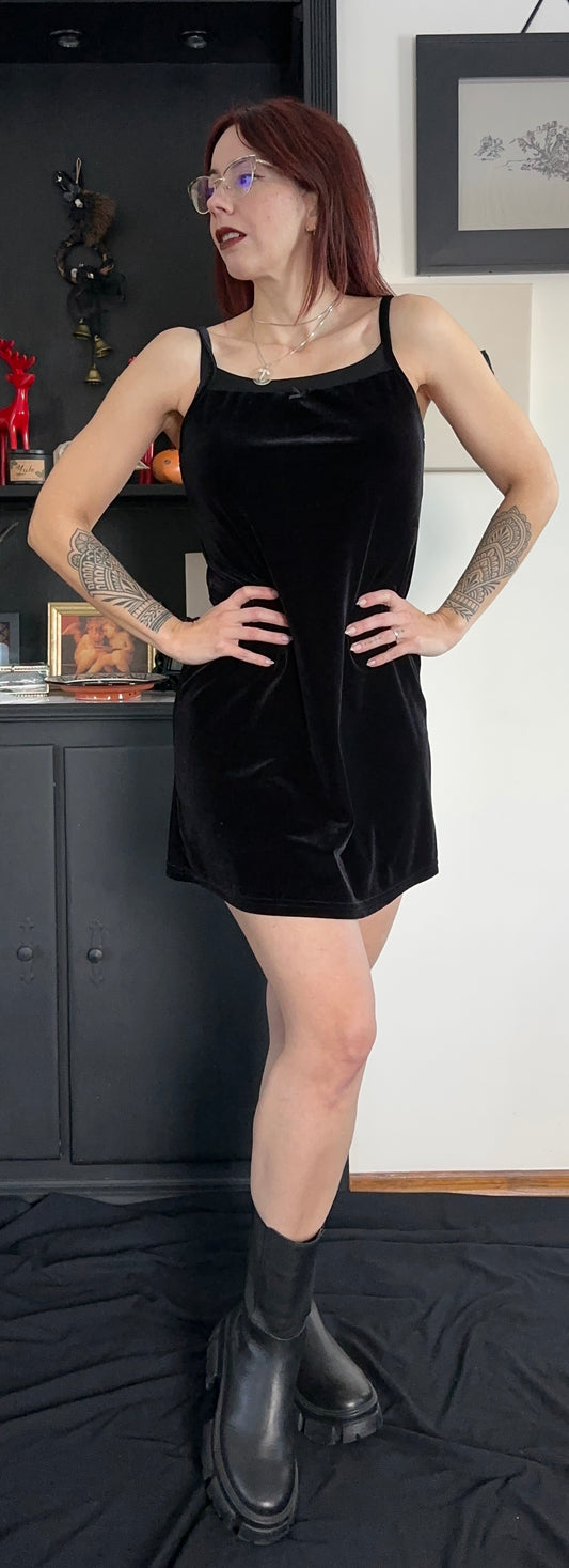 Velvet Slip Dress S