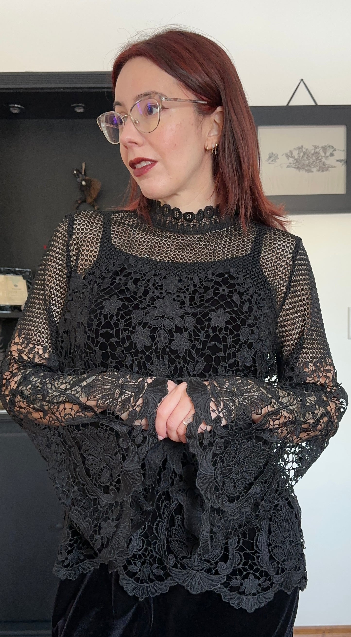 Lace Romantic Top L