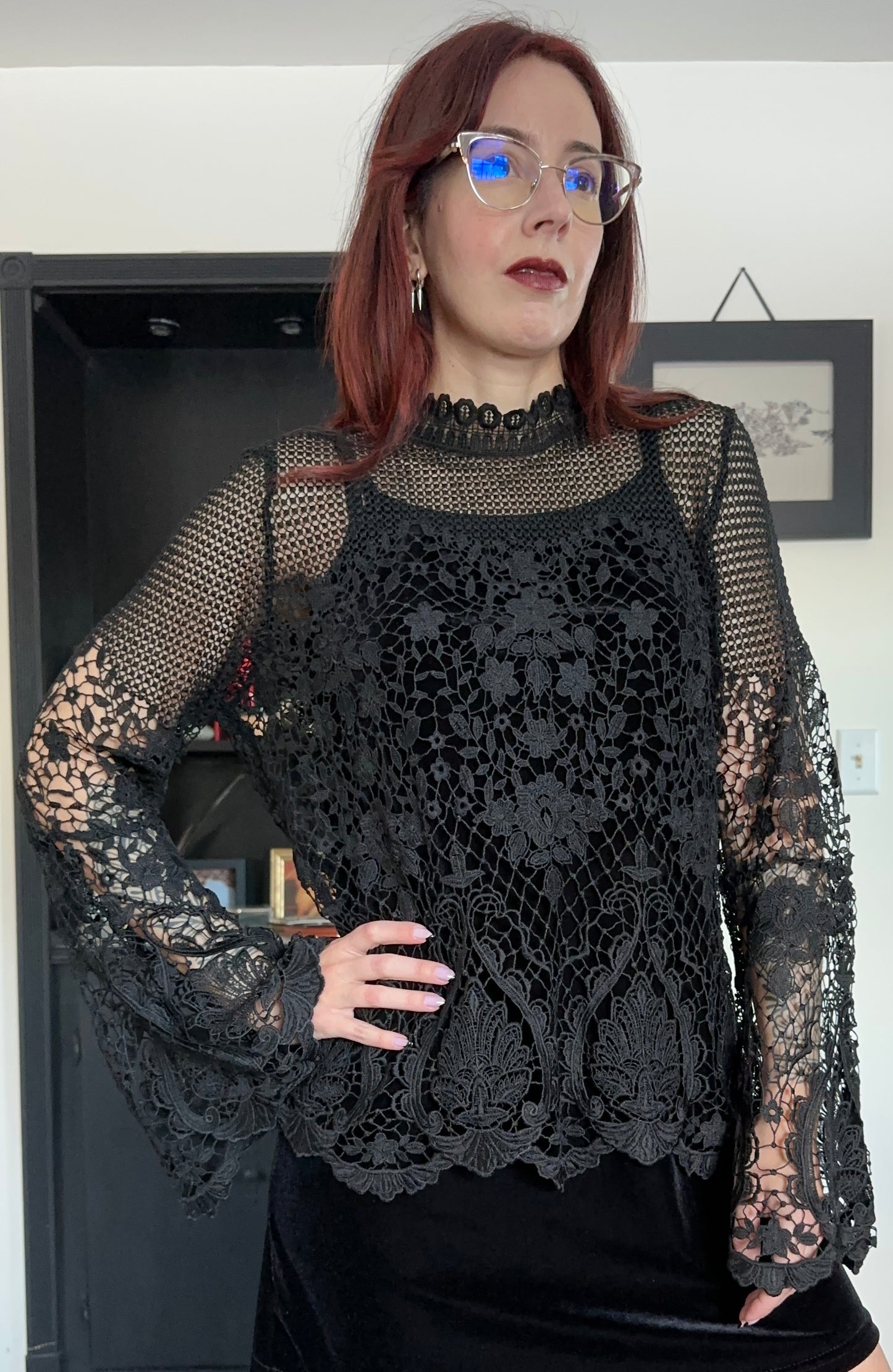 Lace Romantic Top L
