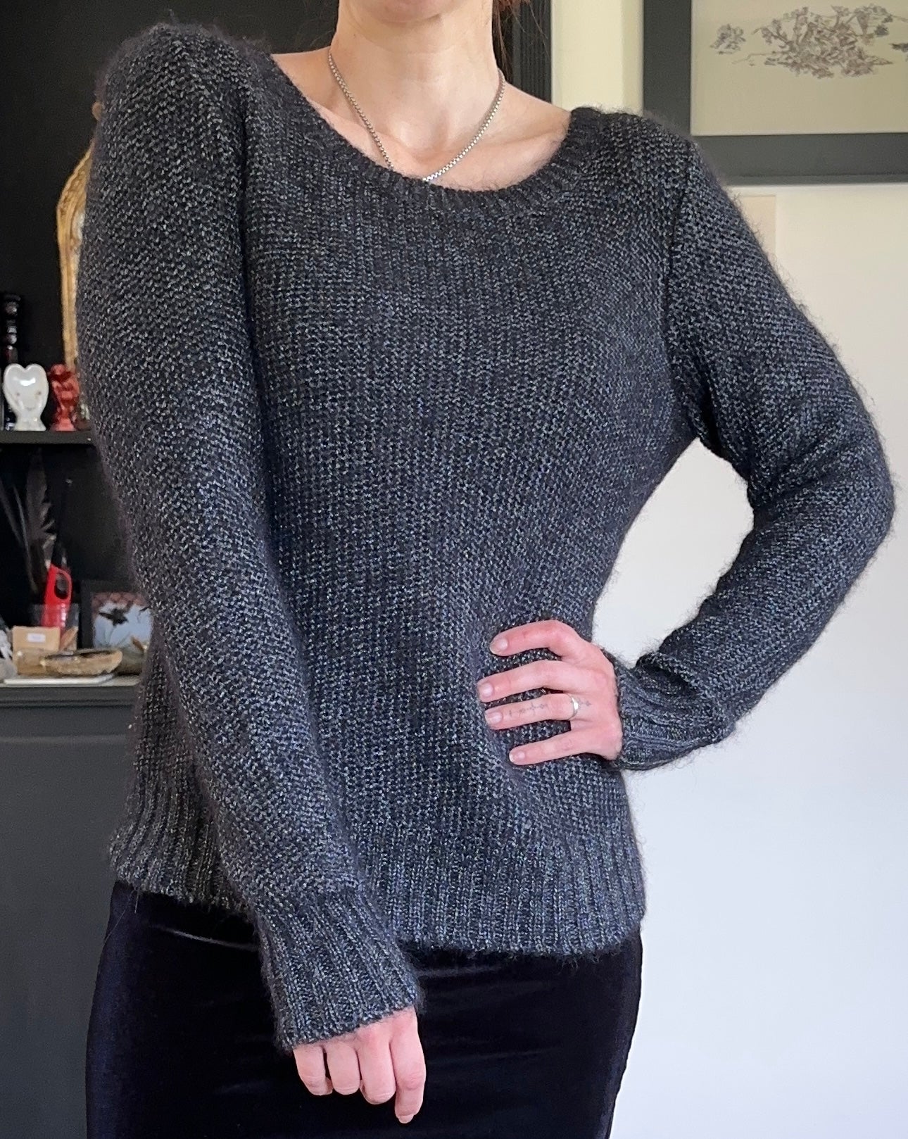 Eileen Fisher Fuzzy Knit Sweater