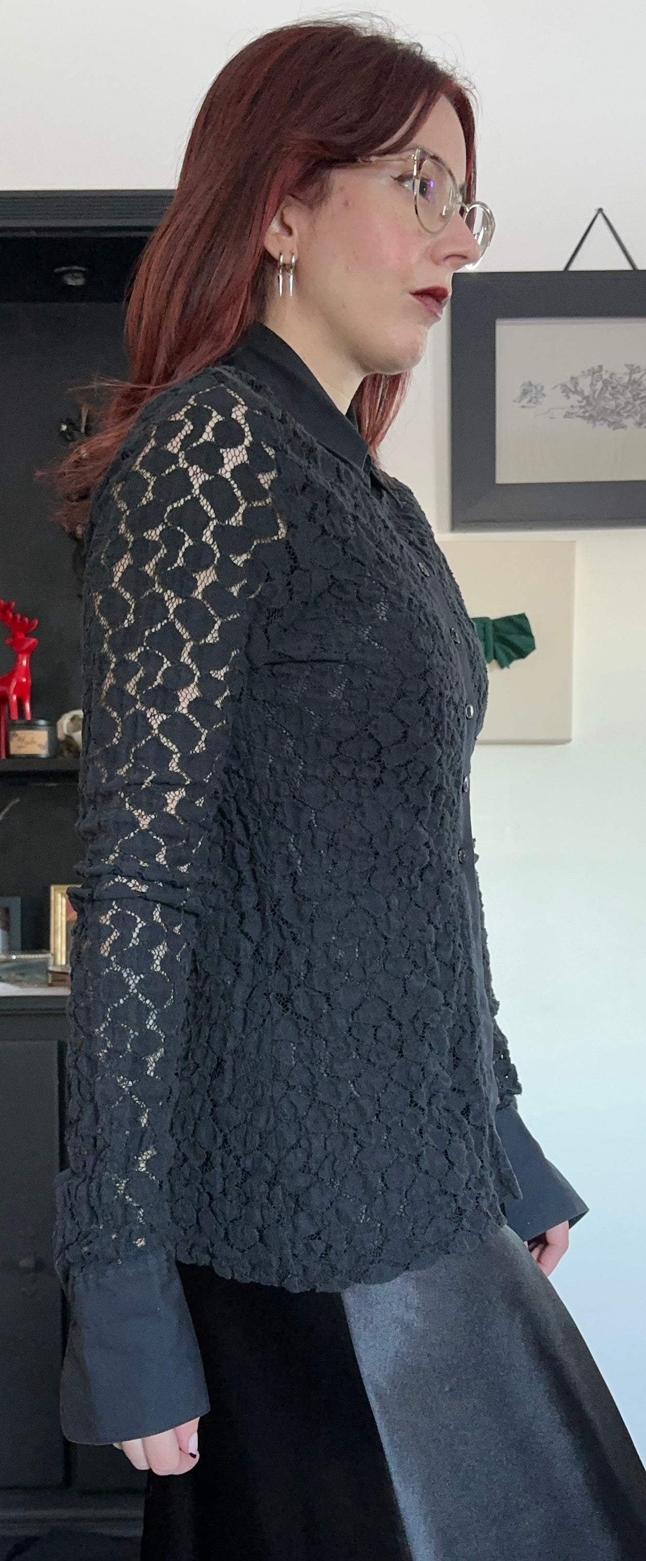 Anne Fontaine Lace Top S-M