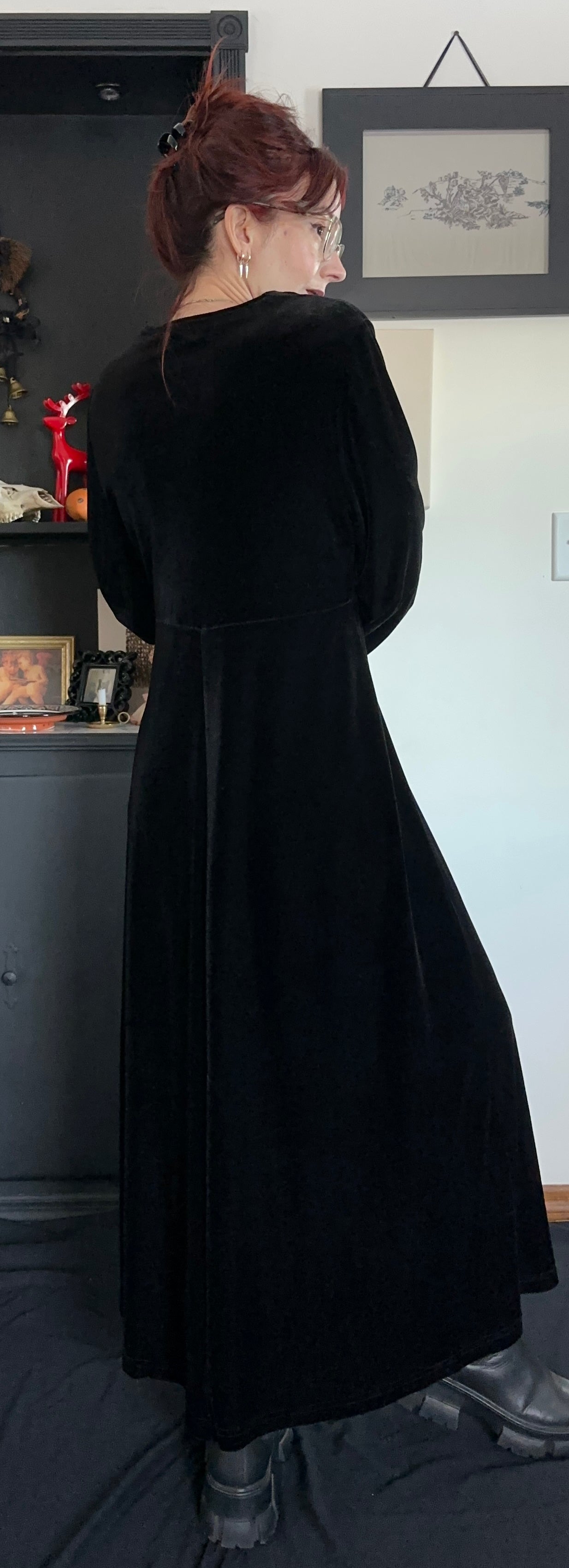 Velvet Witch Dress SZ 14