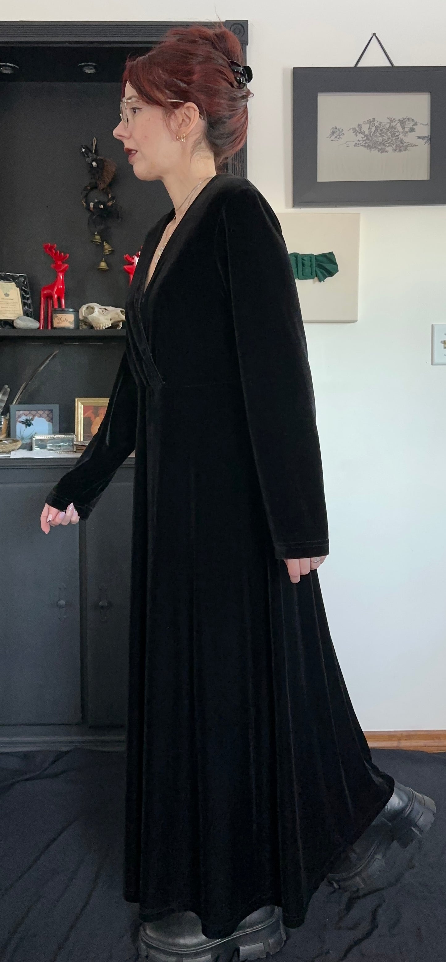 Velvet Witch Dress SZ 14