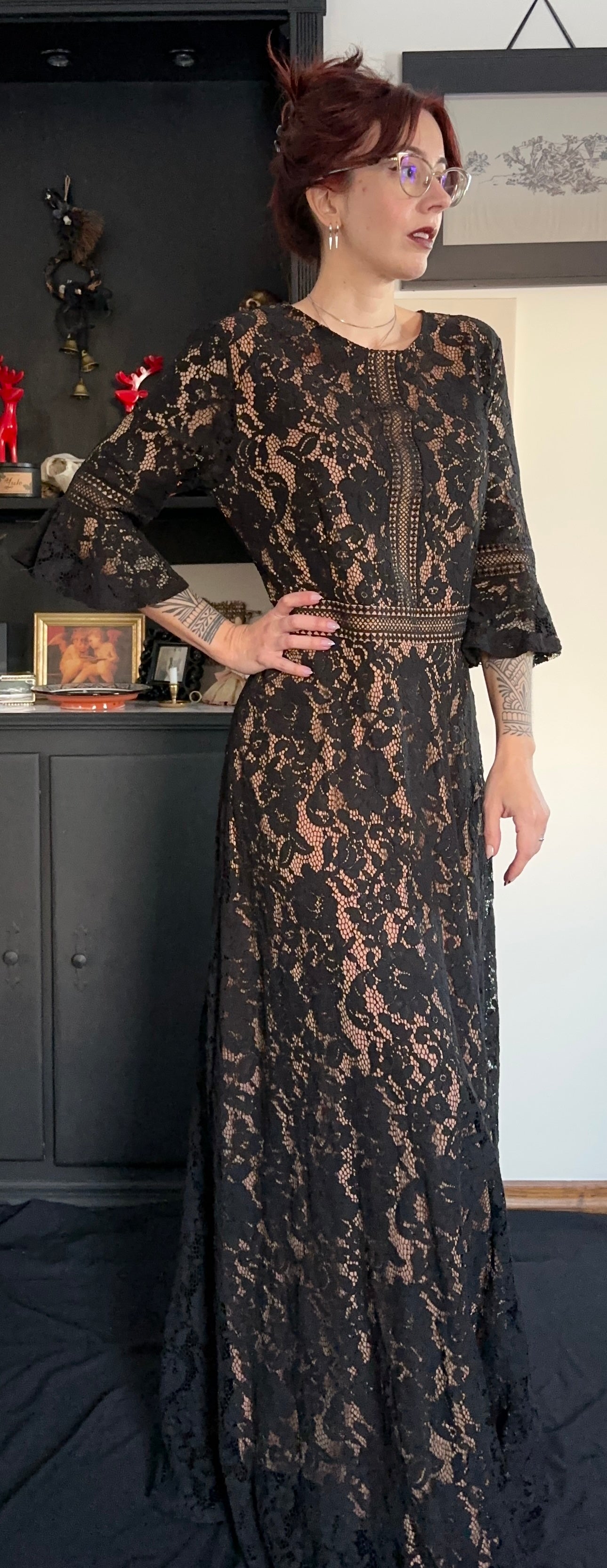 Lace Evening Gown XL