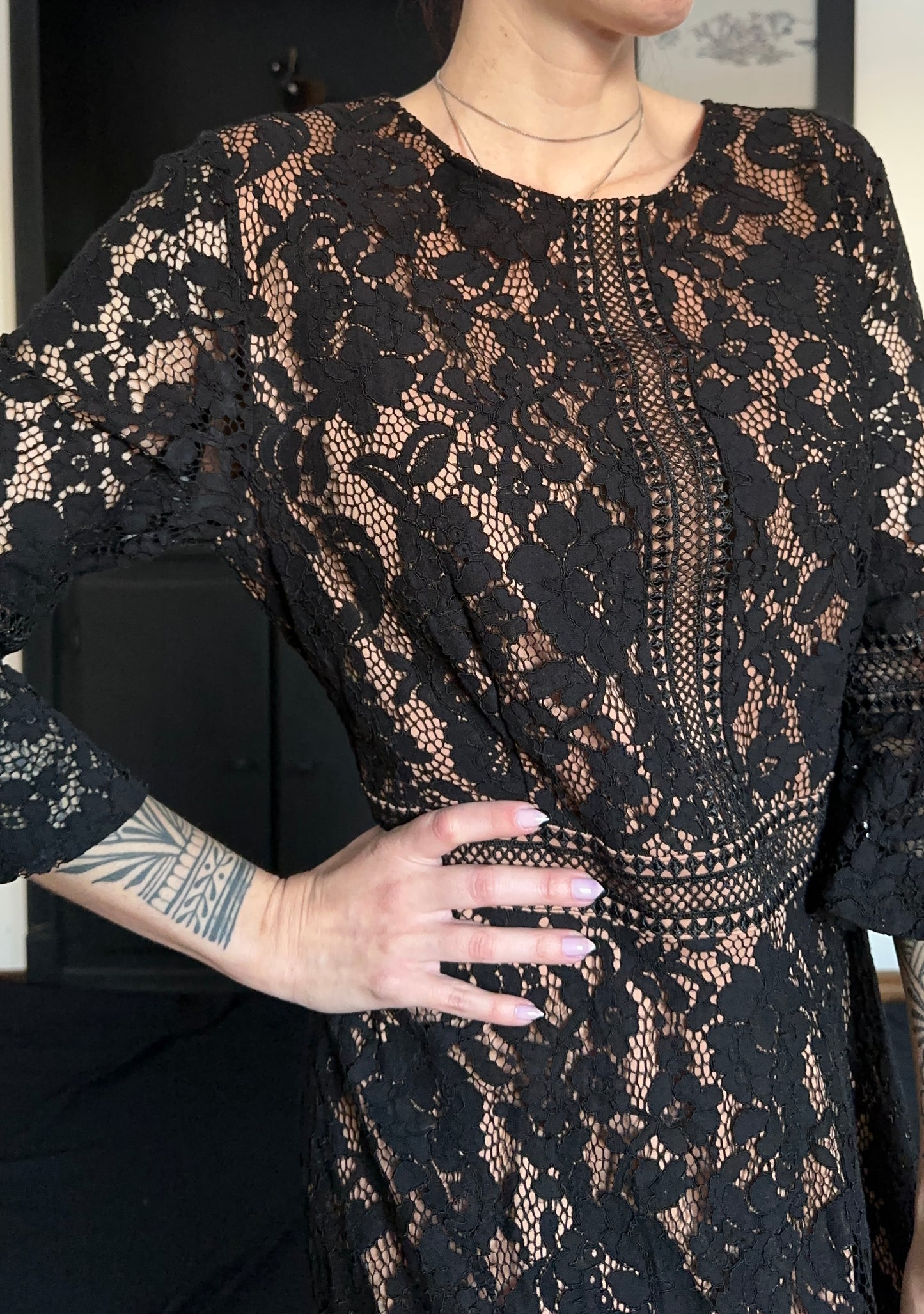 Lace Evening Gown XL