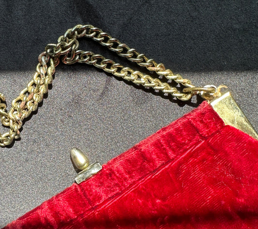 Vintage Velvet Evening Bag
