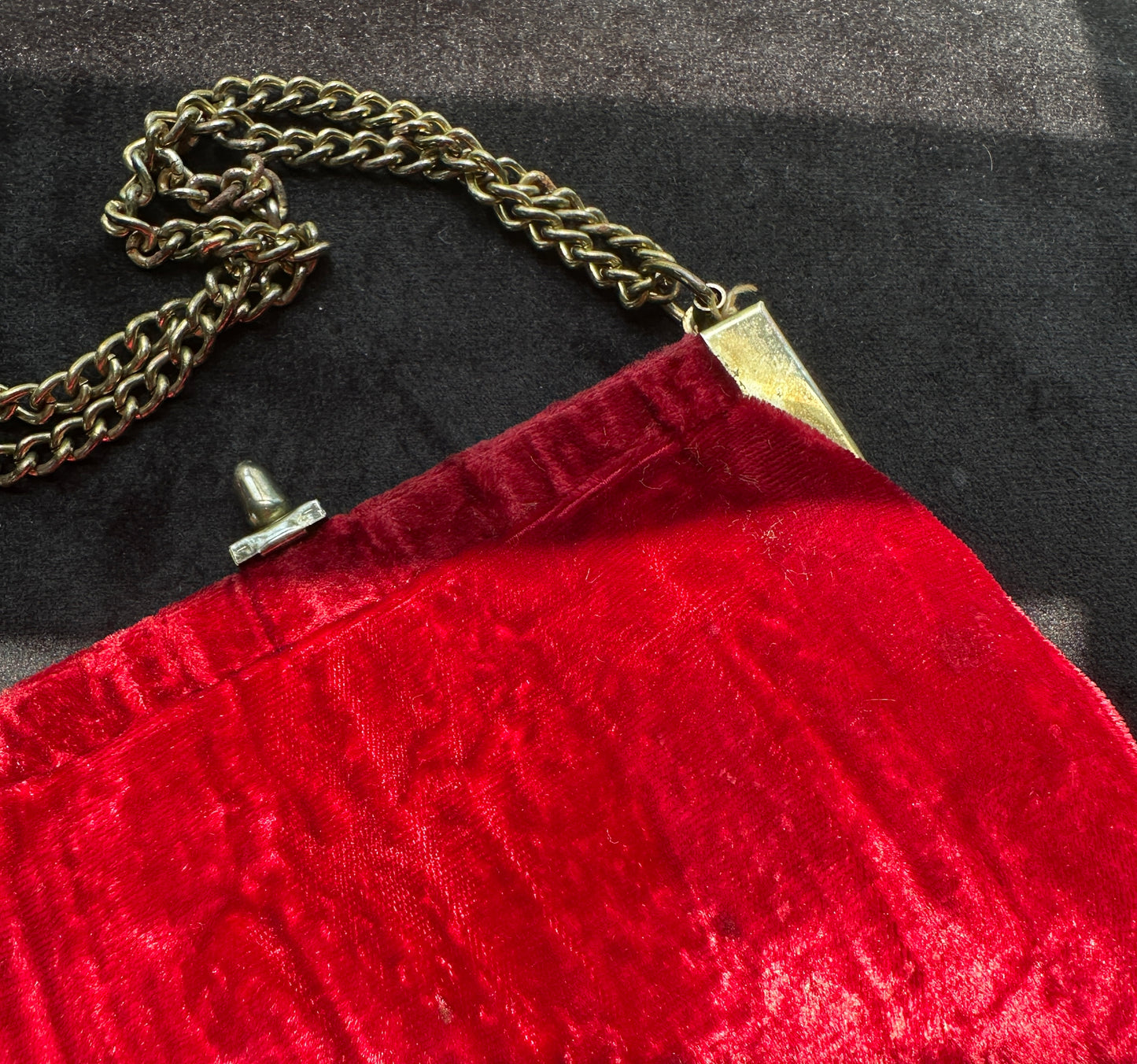 Vintage Velvet Evening Bag