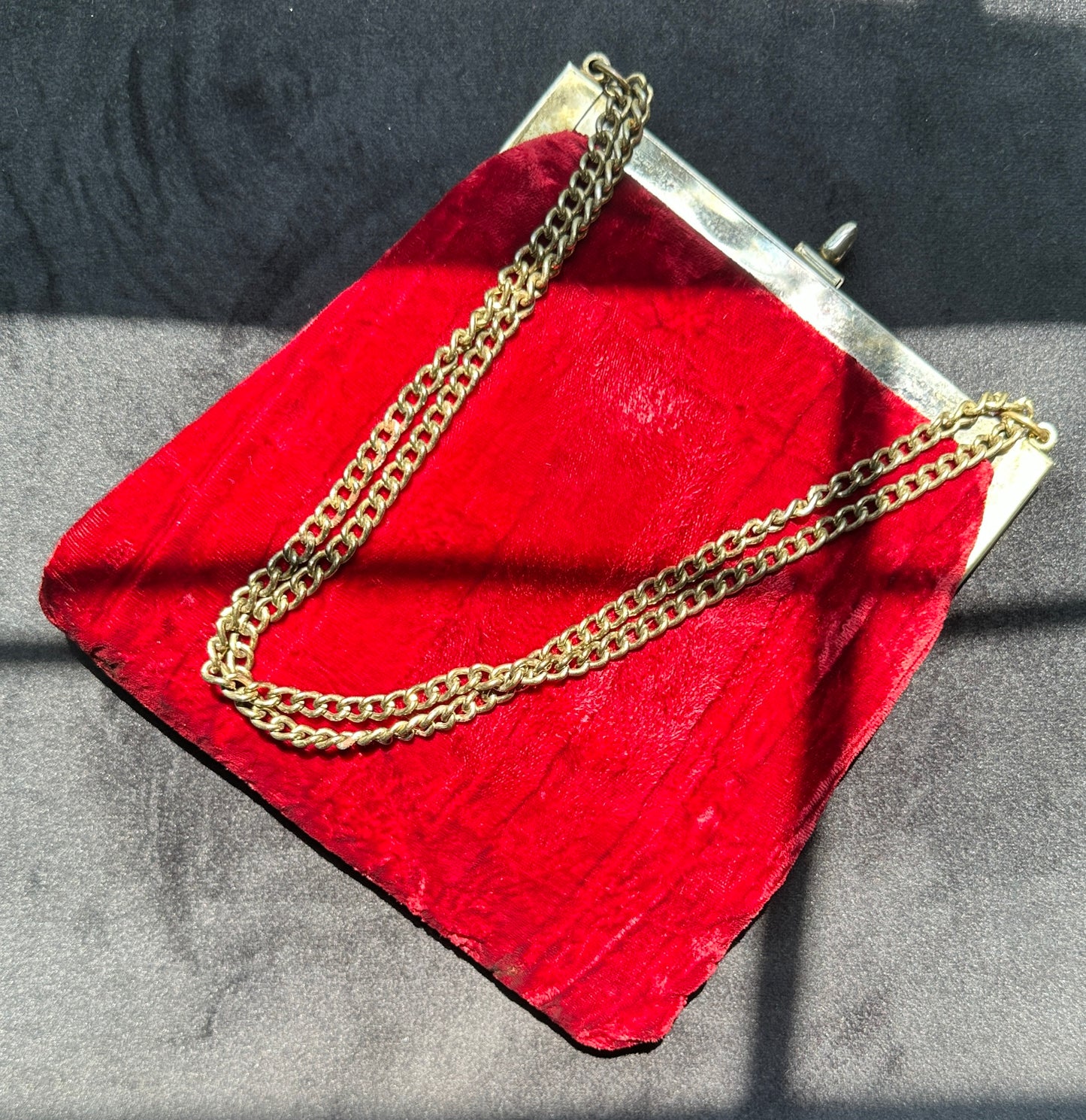 Vintage Velvet Evening Bag