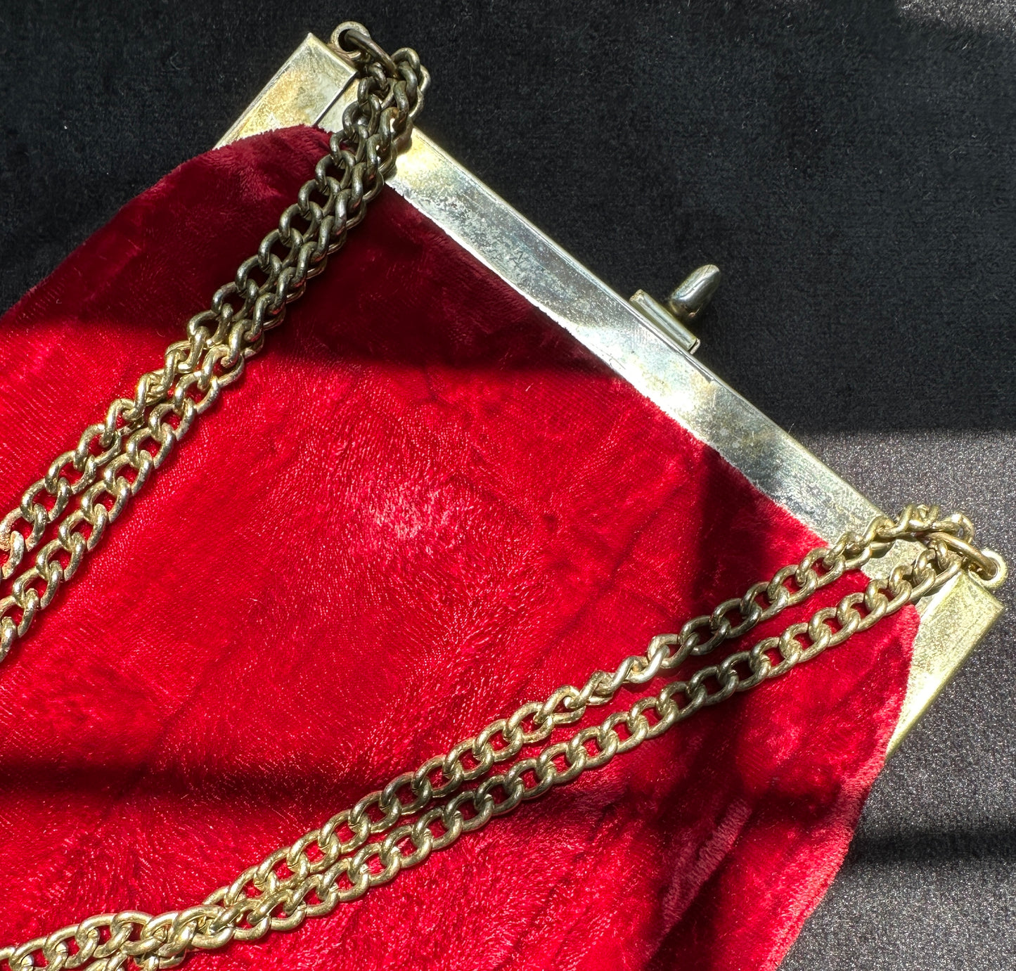 Vintage Velvet Evening Bag