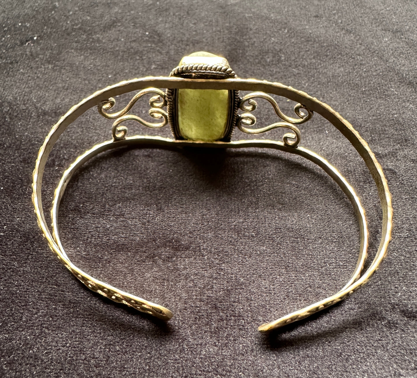 Prehnite Silver Bracelet