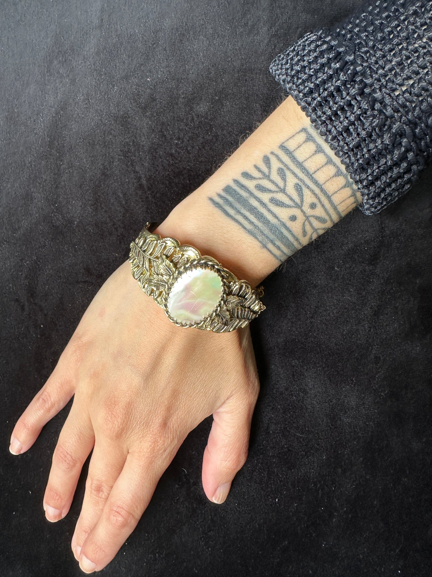 Vintage Whiting & David Mother-of-Pearl Bracelet