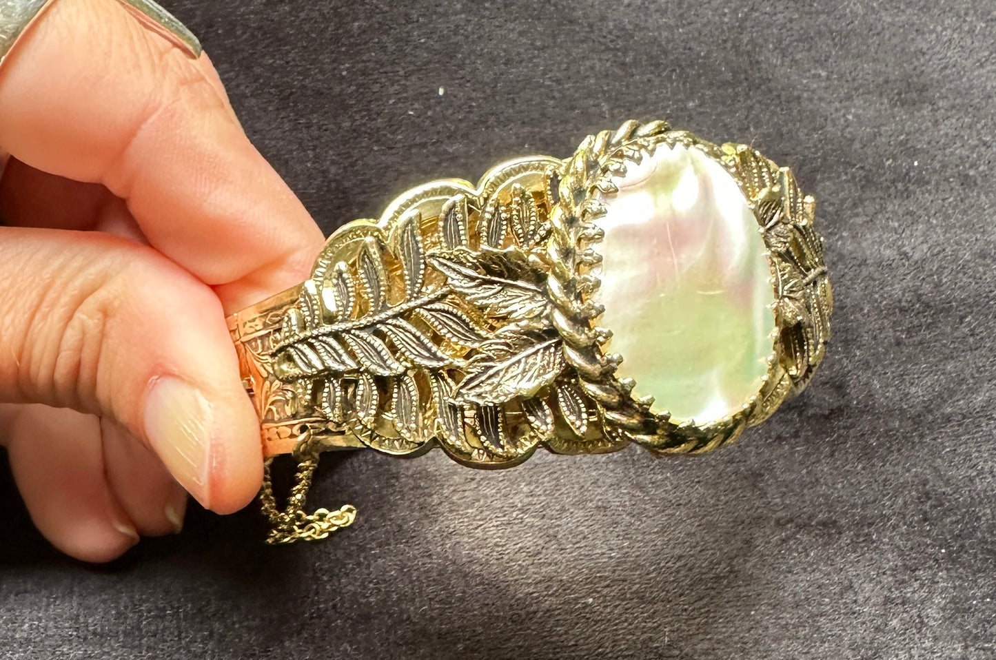 Vintage Whiting & David Mother-of-Pearl Bracelet
