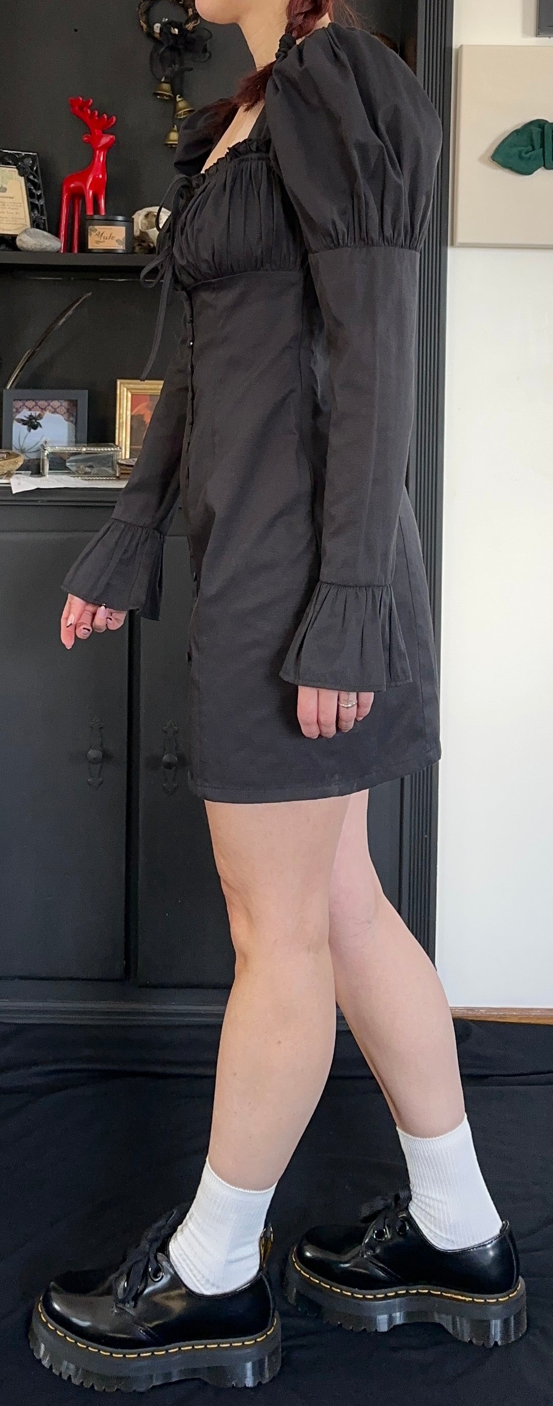 Long Sleeve Milk Maid Dress S
