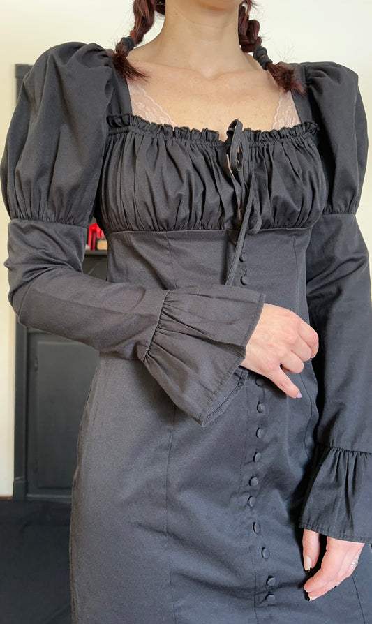 Long Sleeve Milk Maid Dress S
