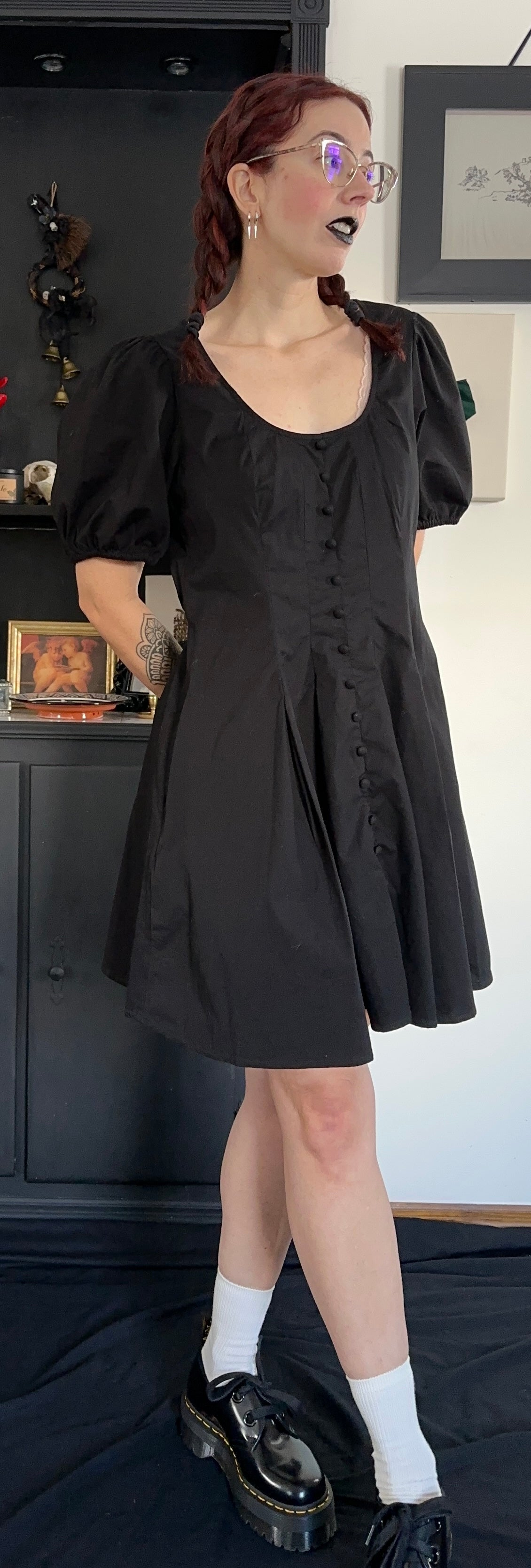 Puff Sleeve Cotton Dress SZ 8-10