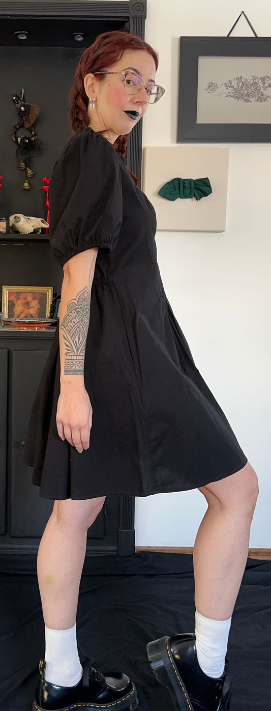 Puff Sleeve Cotton Dress SZ 8-10