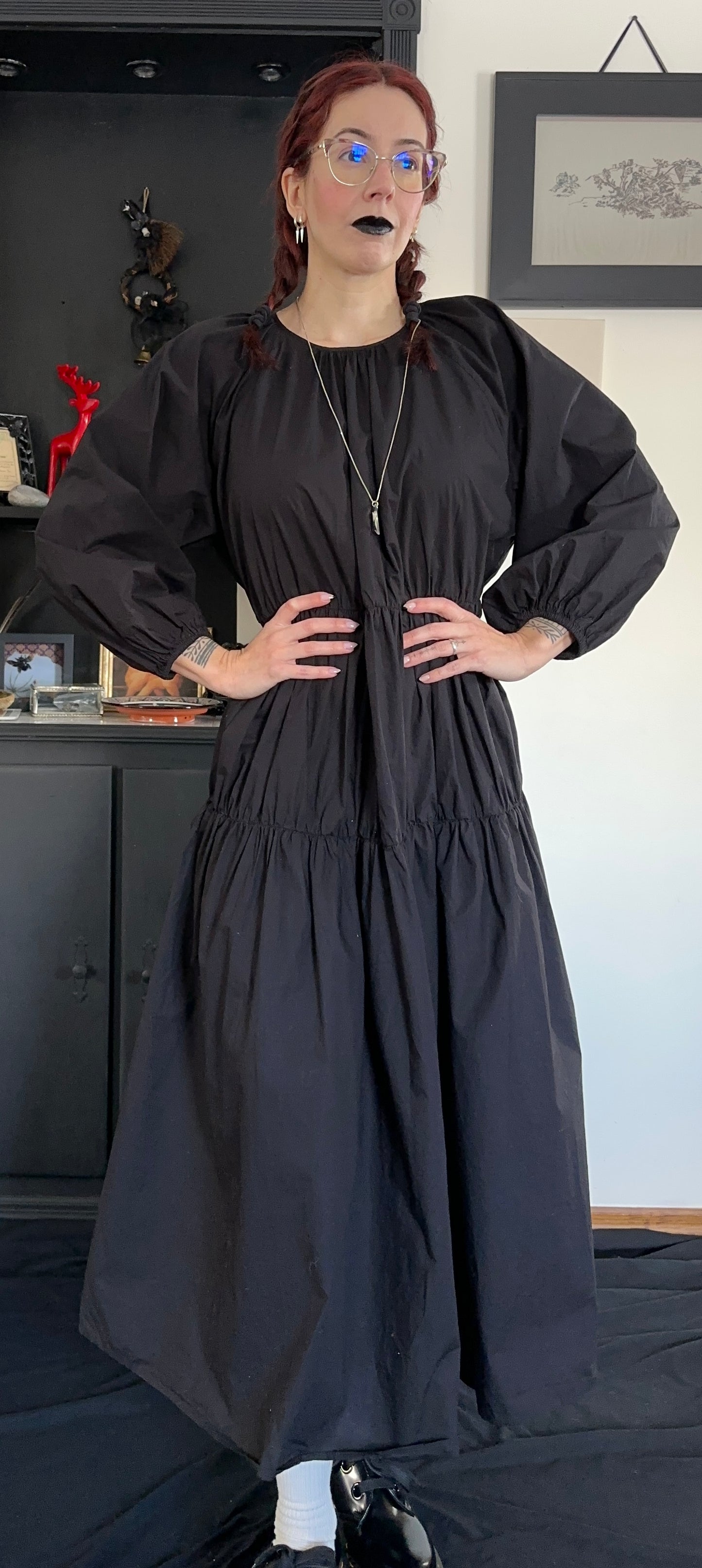 Cotton Poplin Cottage Dress O/S
