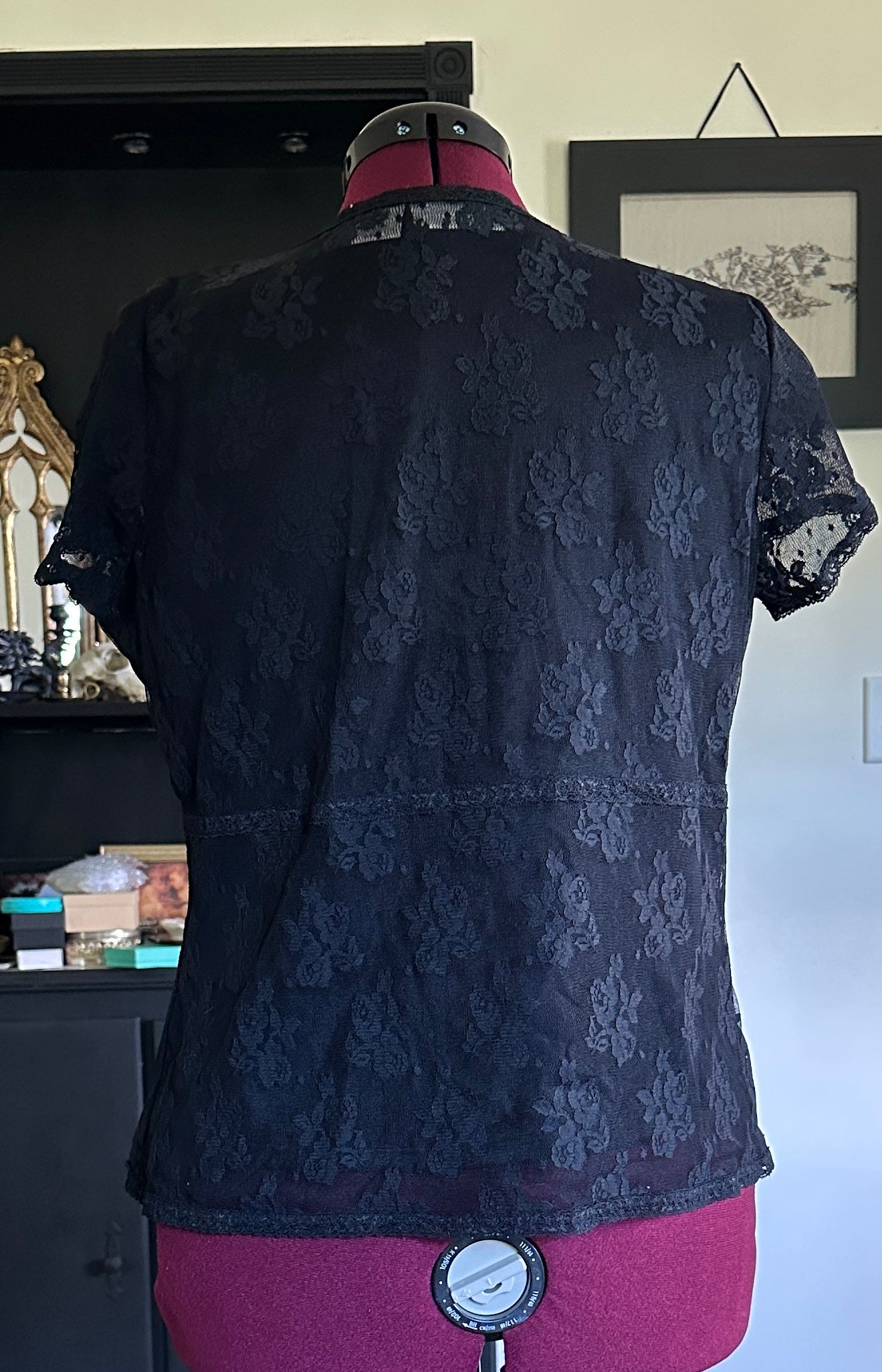Lace Soft Goth Top XL