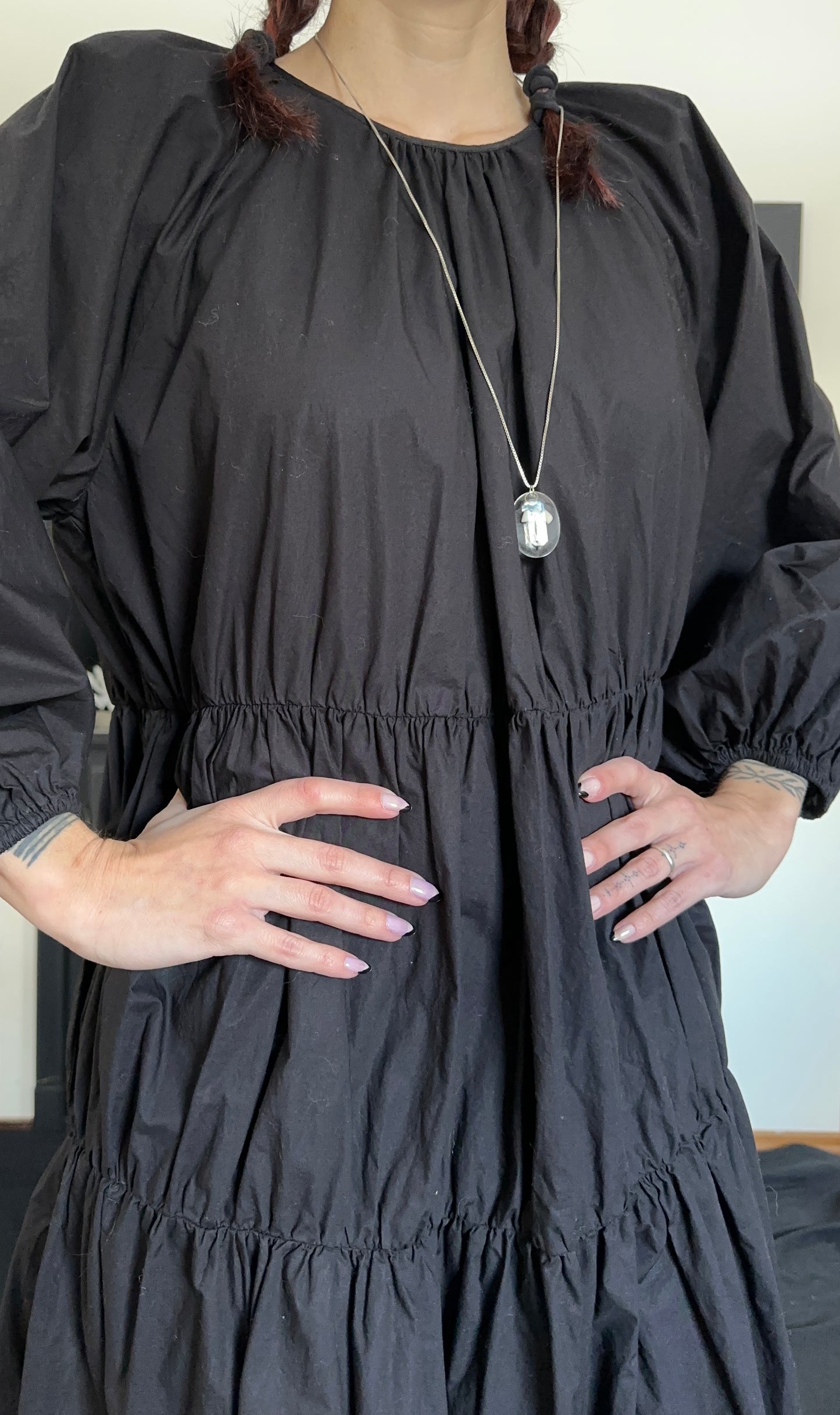 Cotton Poplin Cottage Dress O/S